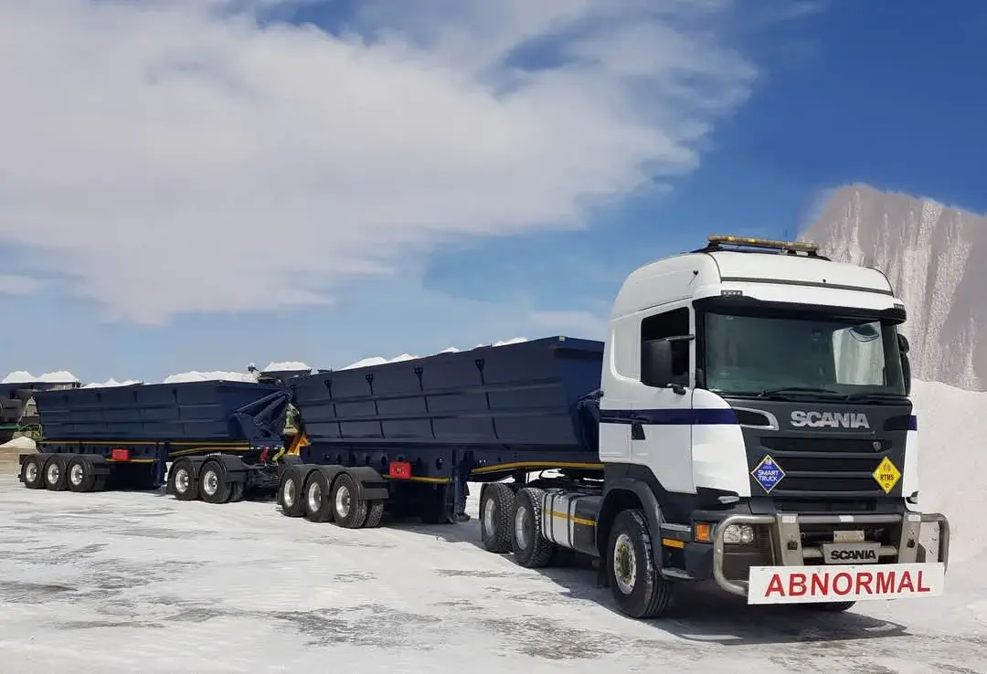 High-capacity 34 Ton Side Tipper Truck ready for hire